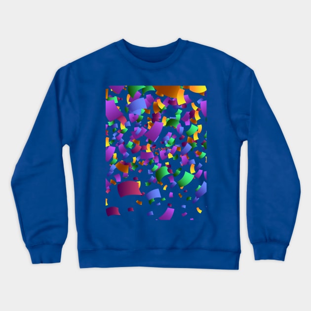 Paper Confetti Crewneck Sweatshirt by LibrosBOOKtique